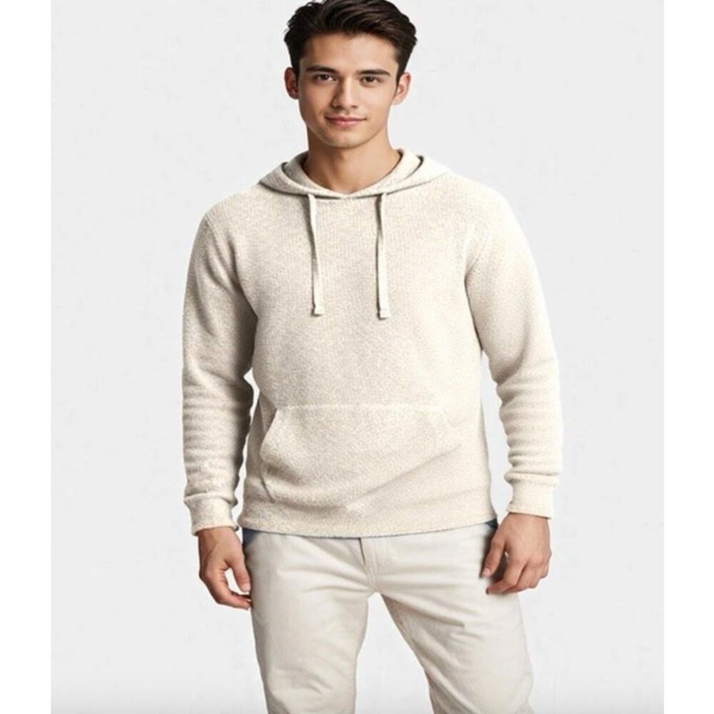 2/$30 RAINFOREST Waffle Knit Long Sleeve Pullover Size S Mens Top Shirt Hoodie